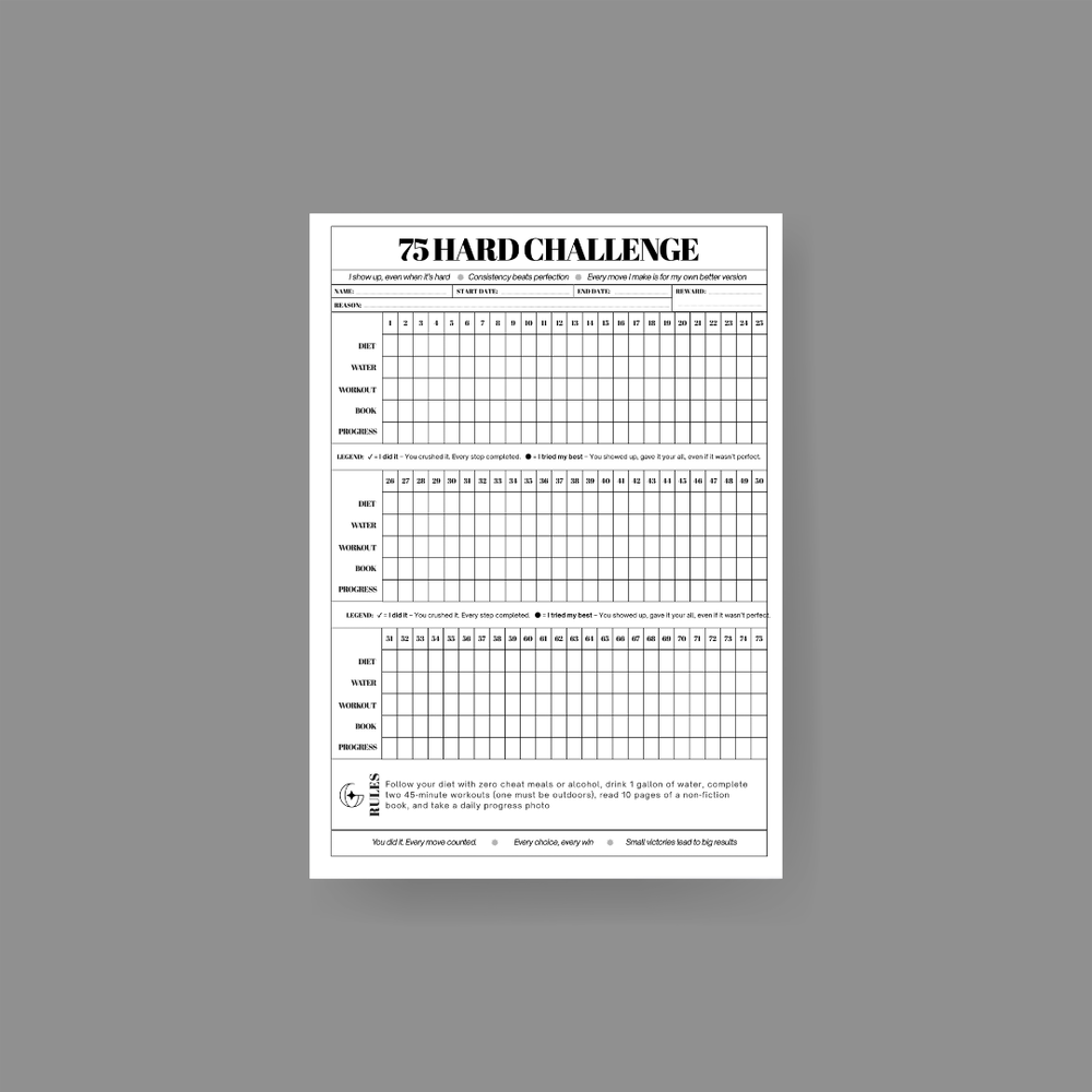 75 Hard Challenge Series: FREE Printable — 6