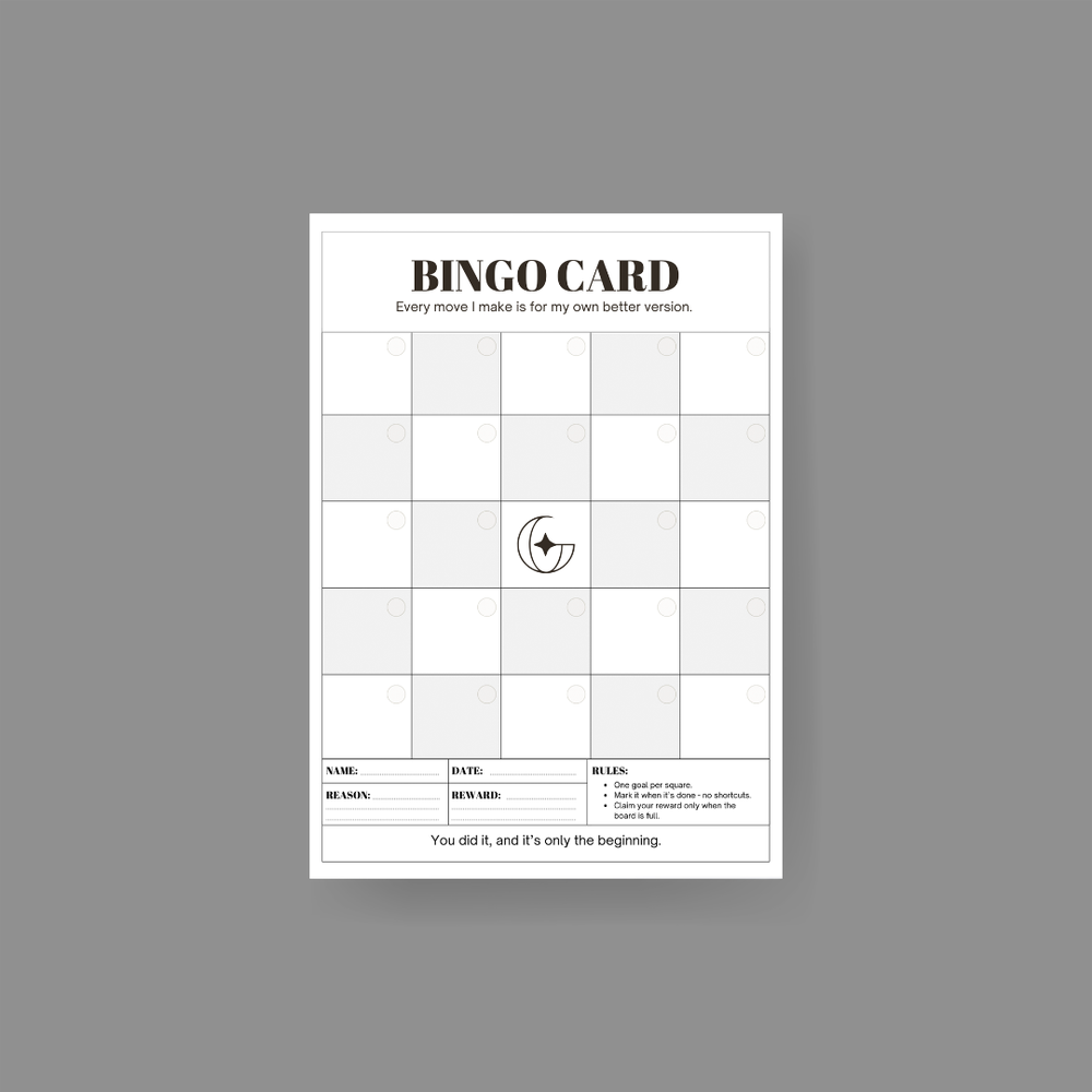 Guy Gotta Change Goal Bingo Card: FREE Printable — 4