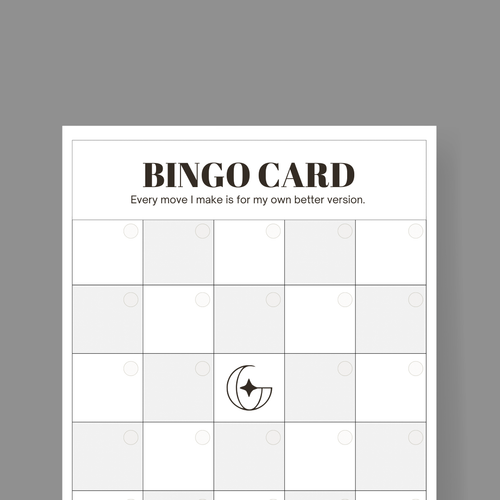 Guy Gotta Change Goal Bingo Card: FREE Printable