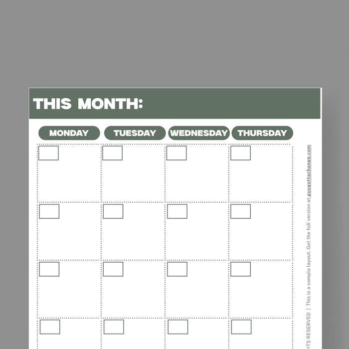 Weekly Planning Spread: FREE A5 Printable