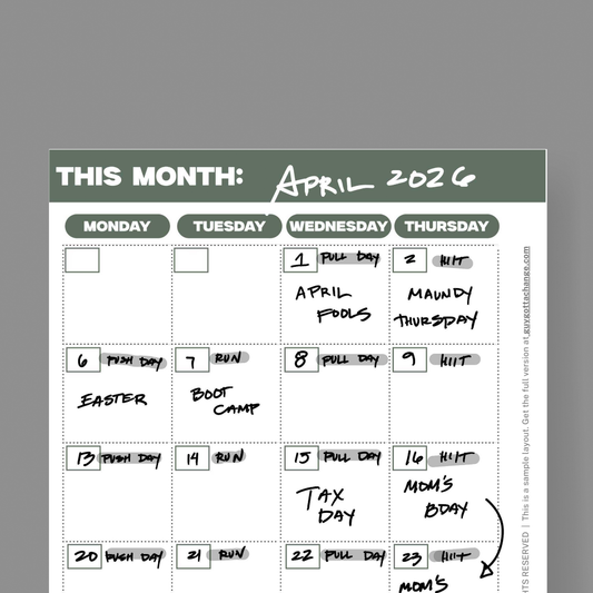 Weekly Planning Spread: FREE A5 Printable