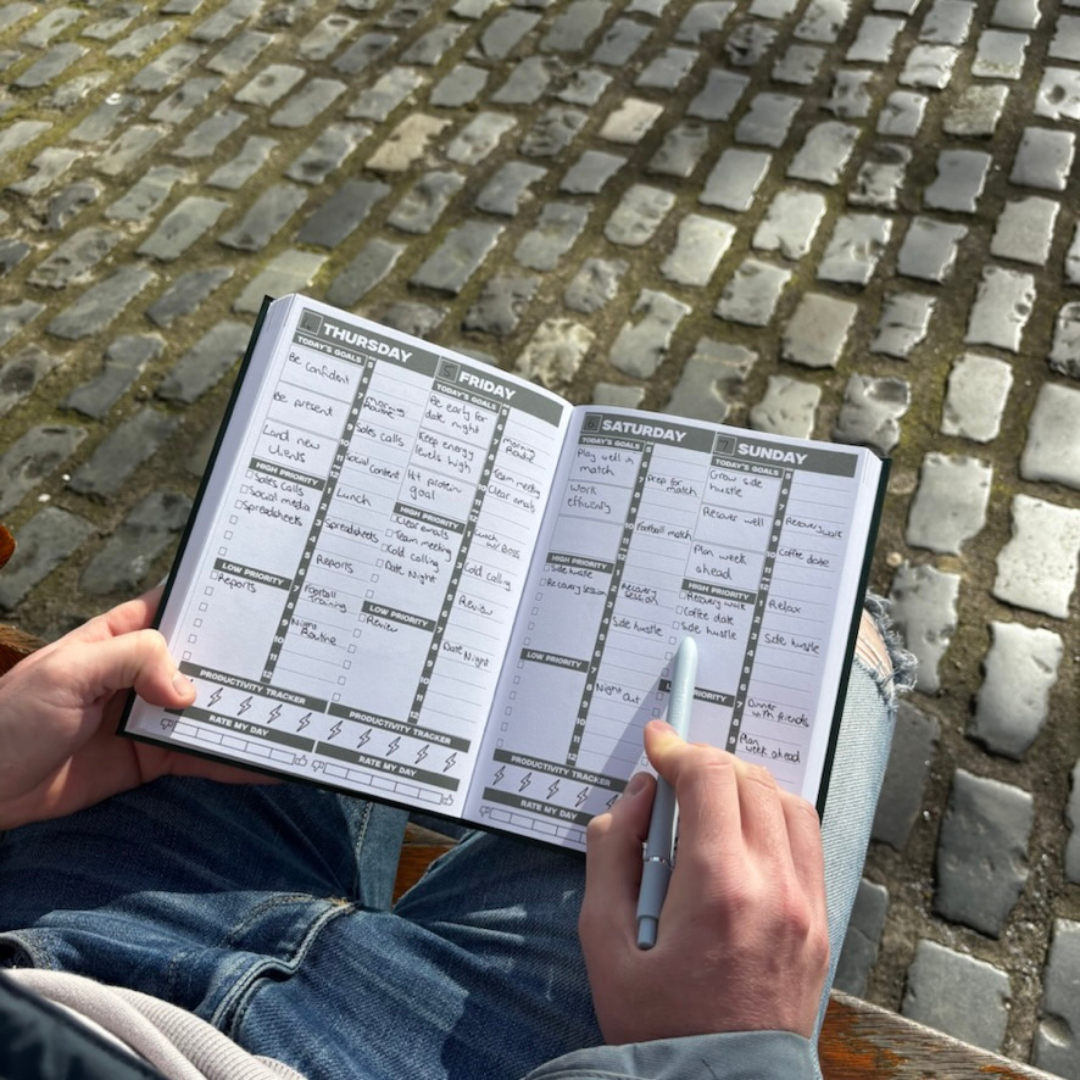 Undated Weekly Planner for Men | Plan Your Growth Agenda - GuyGottaChange