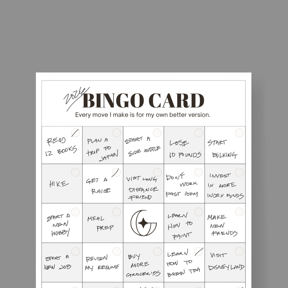 Guy Gotta Change Goal Bingo Card: FREE Printable — 2