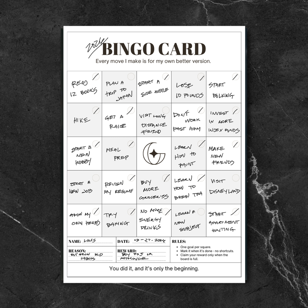 Guy Gotta Change Goal Bingo Card: FREE Printable — 3