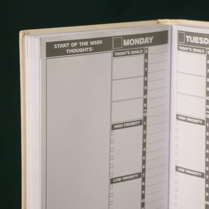 'Plan Your Growth' Undated Weekly Agenda