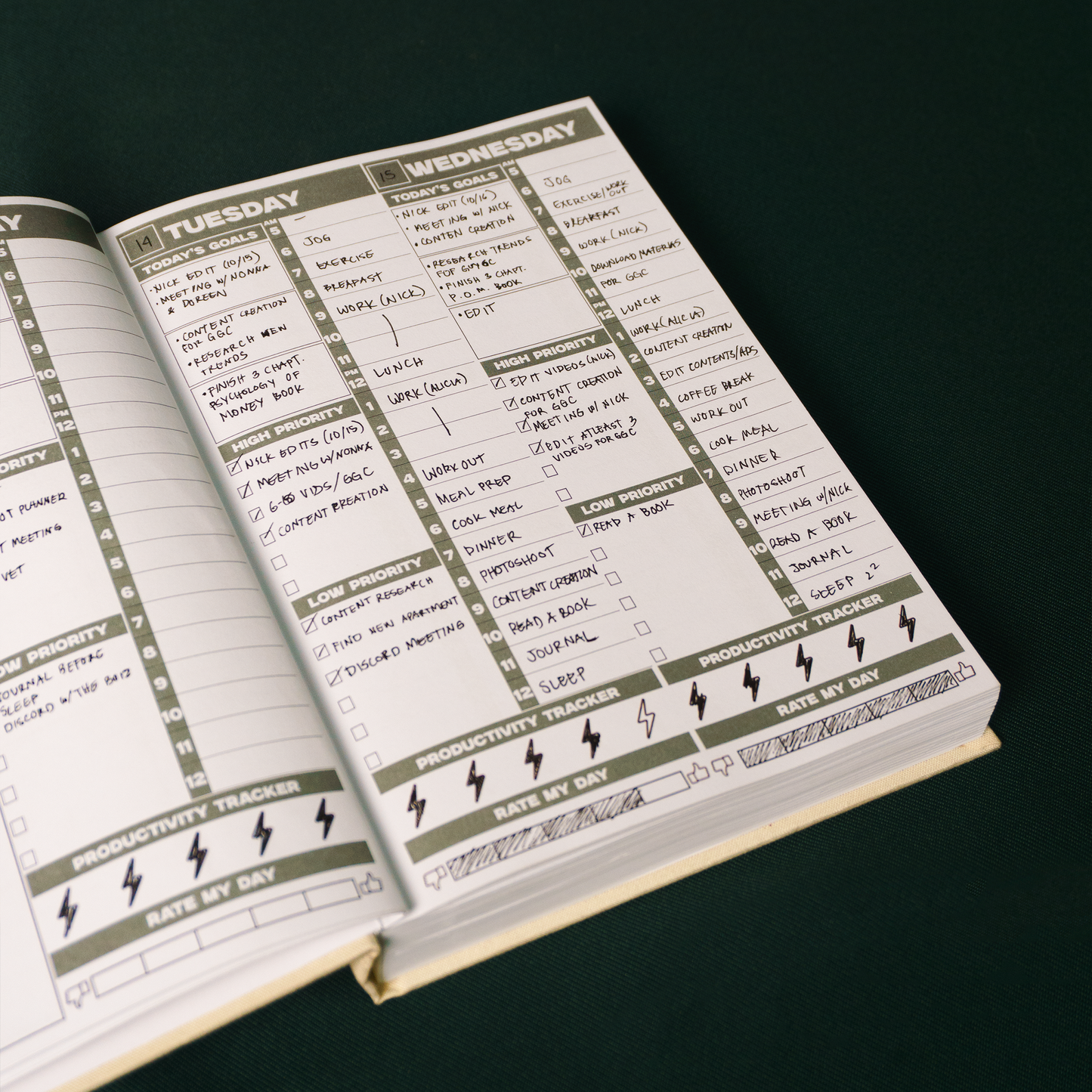 'Plan Your Growth' Undated Weekly Agenda