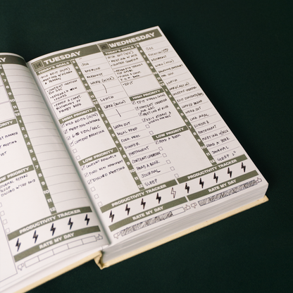 'Plan Your Growth' Undated Weekly Agenda