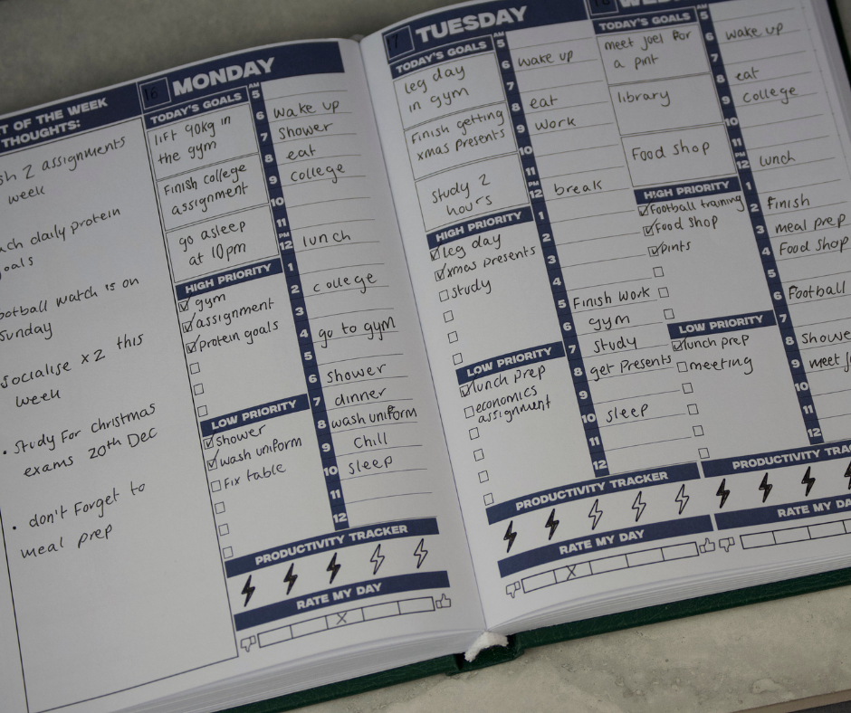 'Plan Your Growth' Undated Weekly Planner