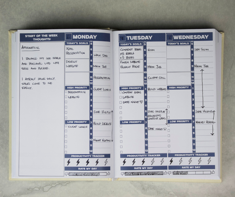 'Plan Your Growth' Undated Weekly Planner