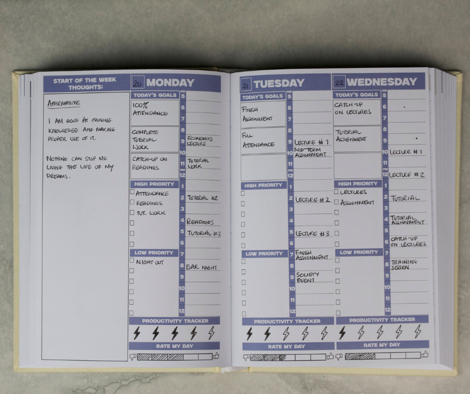 'Plan Your Growth' Undated Weekly Planner