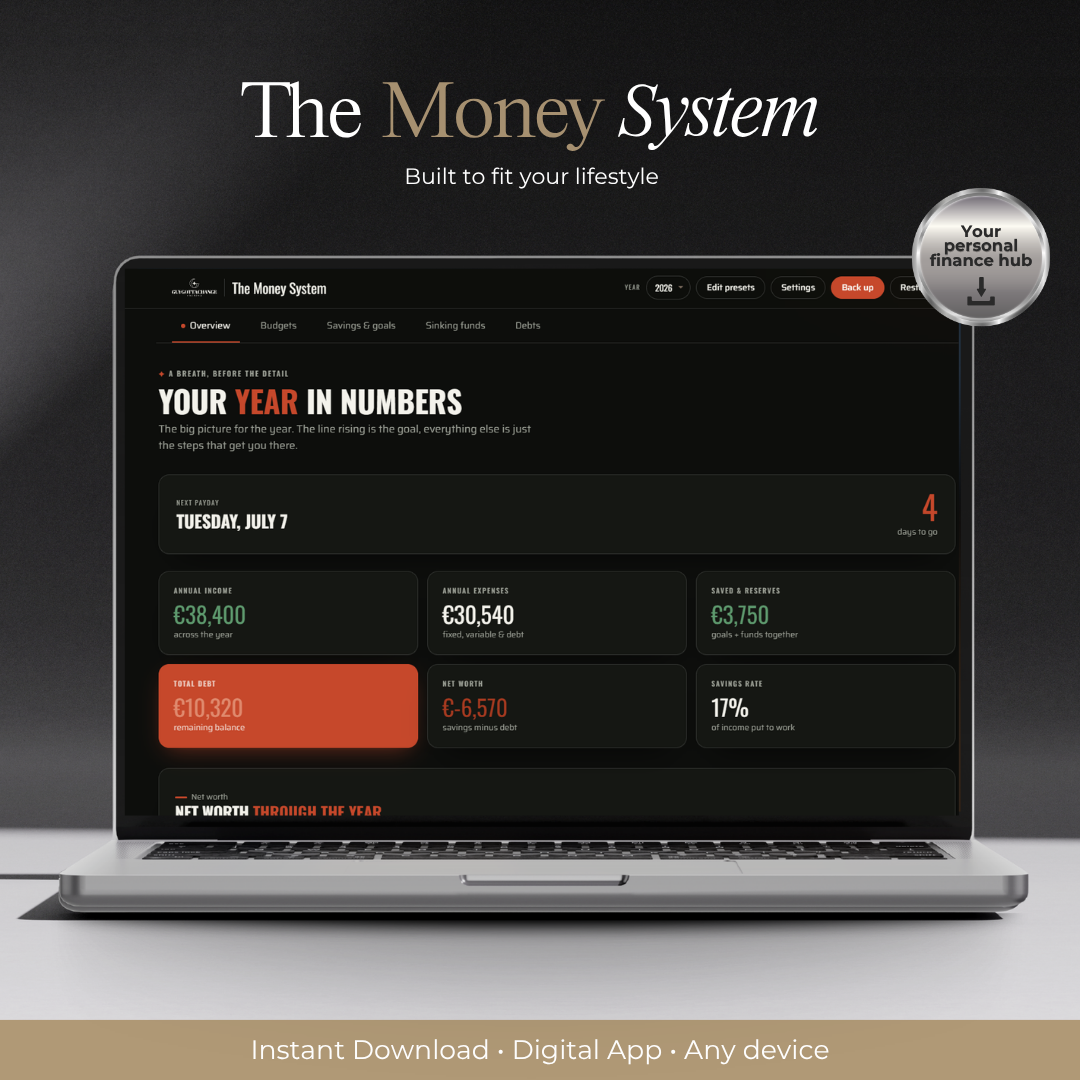The Money System | Digital Personal Budget Dashboard — 8