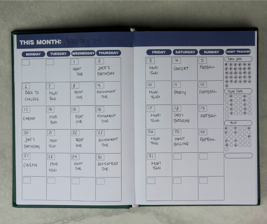 'Plan Your Growth' Undated Weekly Planner