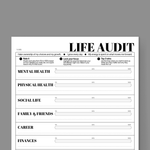 Life Audit: FREE Printable