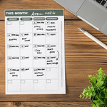 Monthly Calendar Spread: FREE A5 Printable