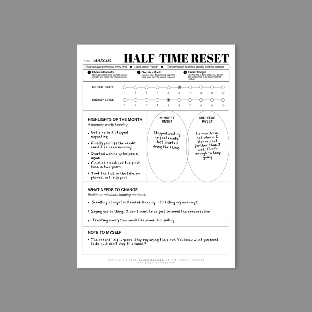 Half-Time Reset- FREE Printable — 4