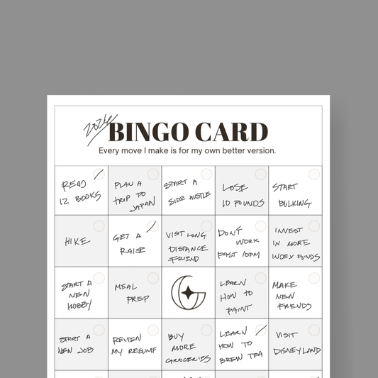 Guy Gotta Change Goal Bingo Card: FREE Printable
