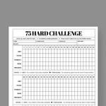 75 Hard Challenge Series: FREE Printable