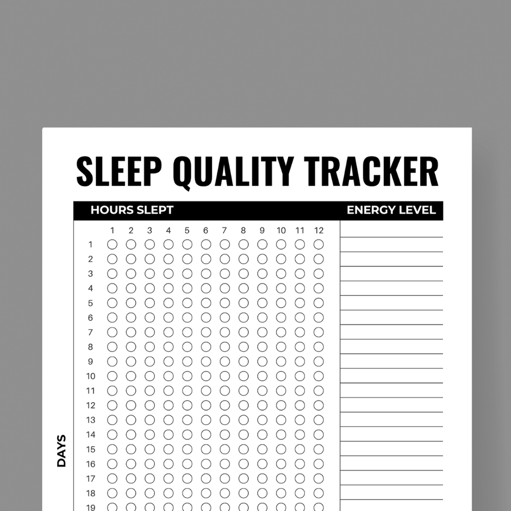 Weekly Sleep Tracker - FREE Printable — 1