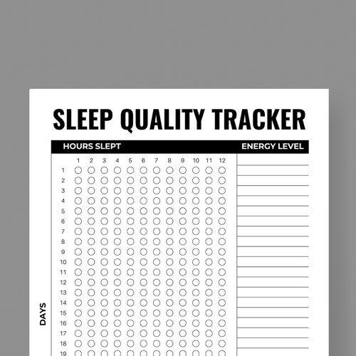 Weekly Sleep Tracker - FREE Printable