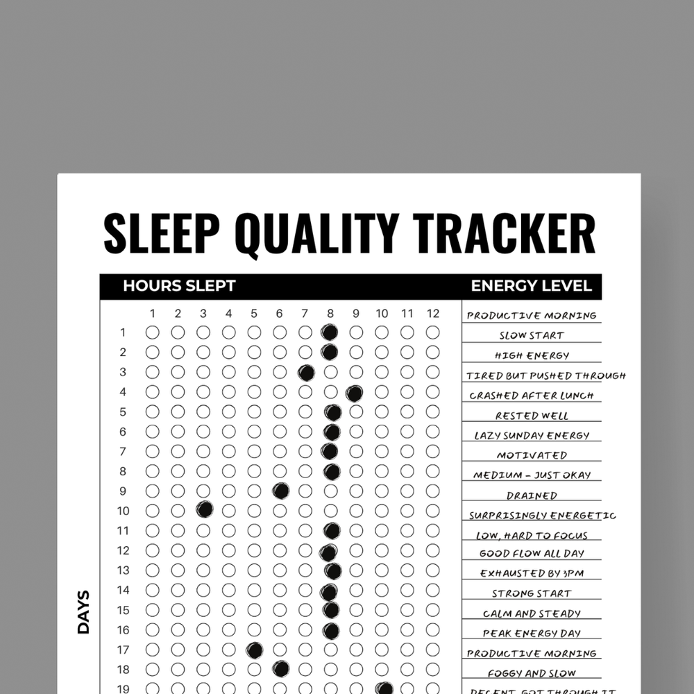 Weekly Sleep Tracker - FREE Printable — 2