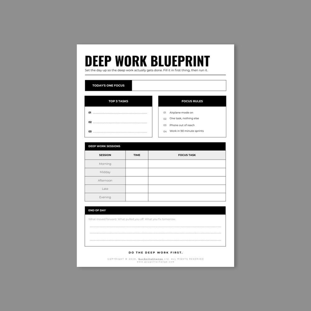 Deep Work Blueprint - FREE Printable — 4